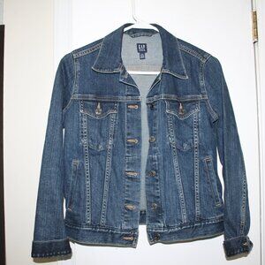 GAP Denim Jacket XS Petite Dark Indigo